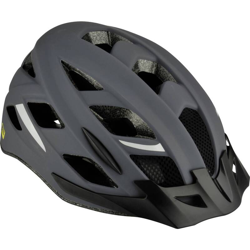 Fischer Fahrrad MTB-Helm Urban Levin S/M grau schwarz verstellbar mit Visor 20 - 4008153867231