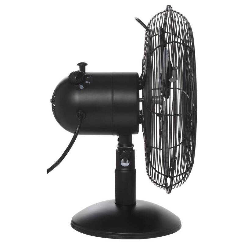 Sygonix Tischventilator SY-6904456 Ventilator Lüfter 30W leise kompakt schwarz - 4064161489315