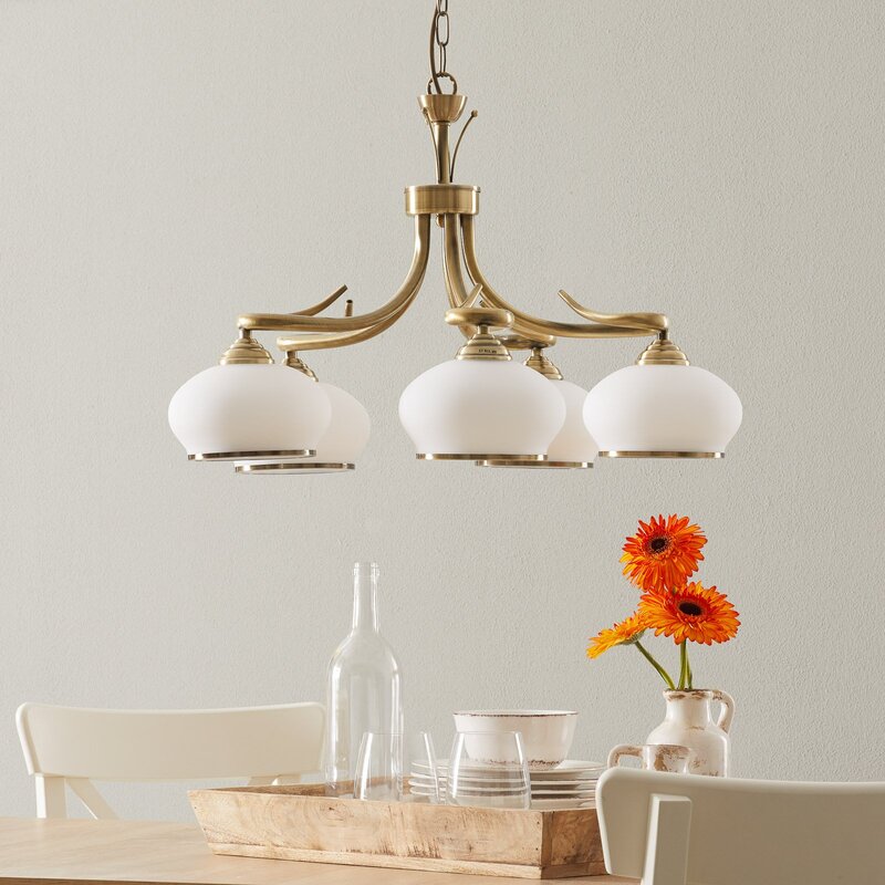 Orion Hängeleuchte Elvira Deckenlampe Deko-Deckenlampe Pendelleuchte E27 5-flg - 9003090230501