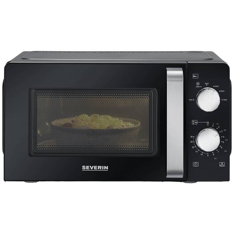 Severin MW 7886 Mikrowelle 700 W 17 l Schwarz mit Timerfunktion - 4008146042041