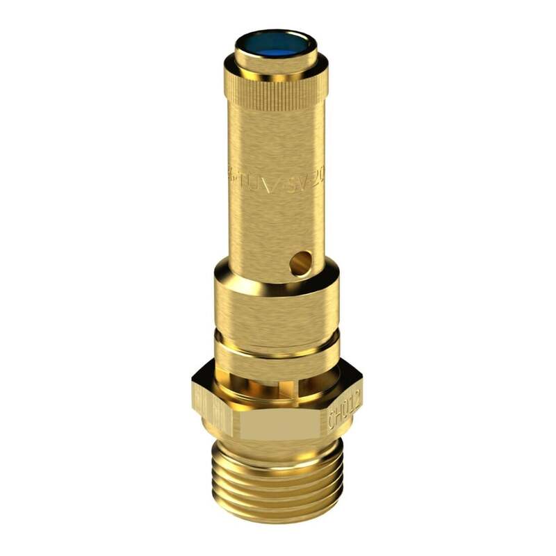 Riegler Sicherheitsventil DN 8 Messing G 1/4 Druckregler 7 5 bar 0 2 bis 50 bar - 4047322042345