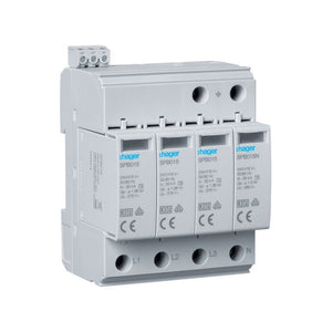 B-Ware Hager Überspannungsableiter T2 4P 40kA Schutzgerät für TN-S und TT Systeme 80kA