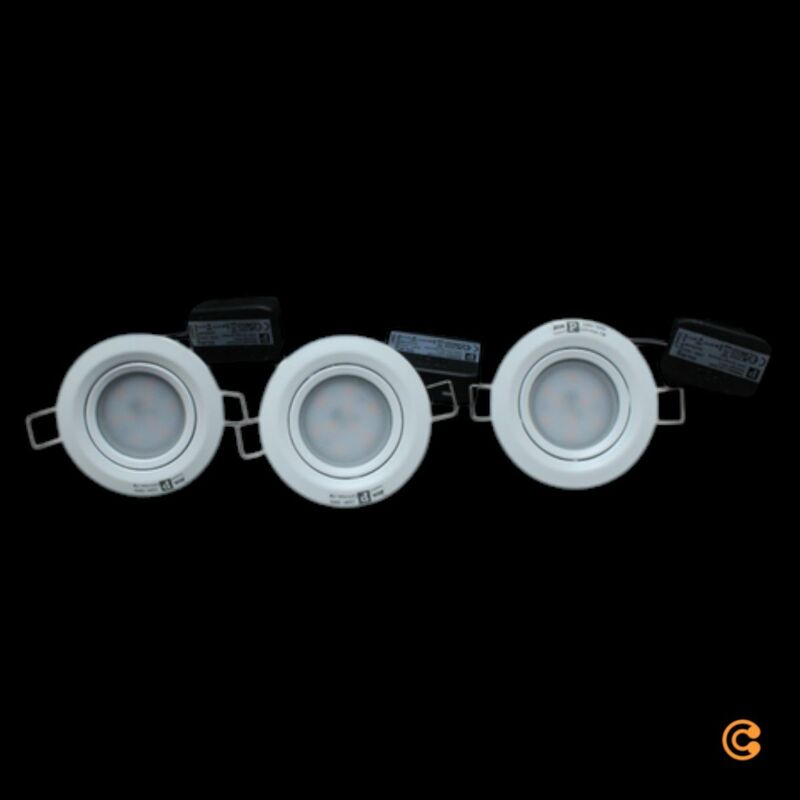 Paulmann Einbaustrahler Nova Coin LED Spot dimmbar warmweiß 3er Set weiß matt - 4000870934852