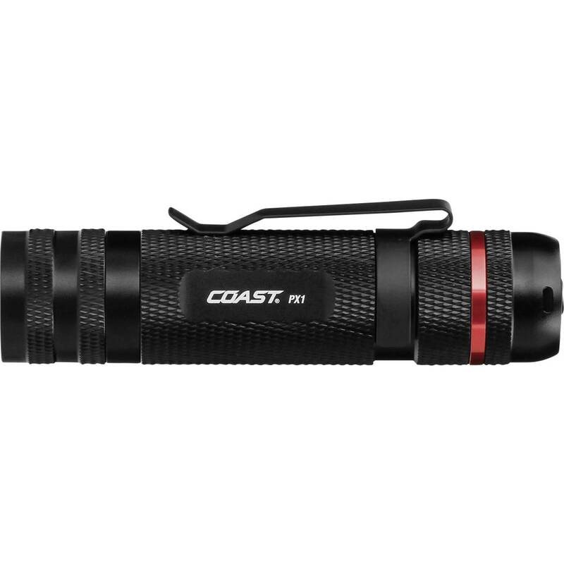 Coast Taschenlampe LED Stablampe PX1 Schwarz Gürtelclip Aluminium Batterie - 15286212887