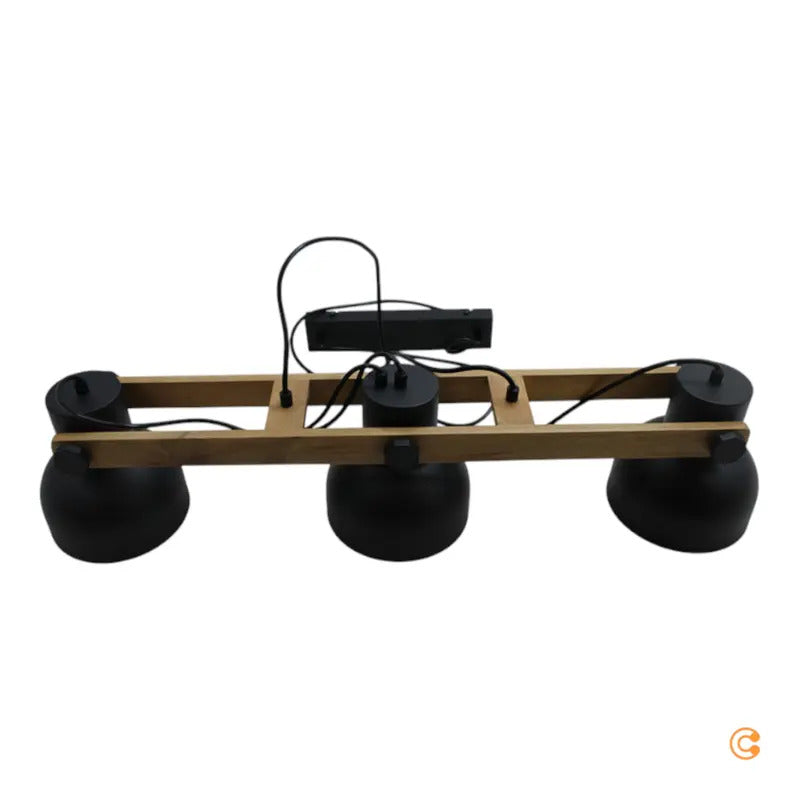 JUST LIGHT Hängeleuchte Pendellampe Cup 2.0 schwarz Metall 3-flammig E27 mod786 - 4043689000677