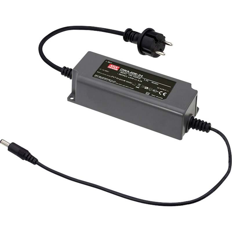 MEAN WELL Tischnetzteil Netzteil Stromversorgung OWA-60E-30 Festspannung 60W - 4711287429748