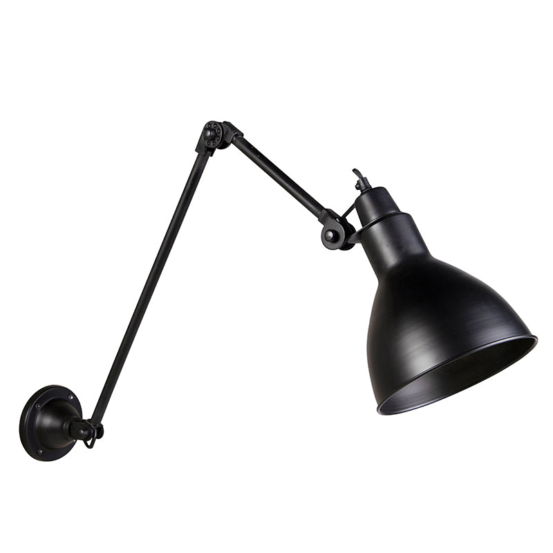 Industrial Wall Lamp Black Adjustable - Wye - 8718881090929
