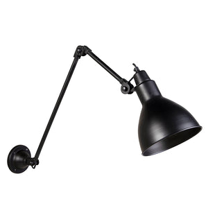 B-Ware Industrial Wall Lamp Black Adjustable - Wye
