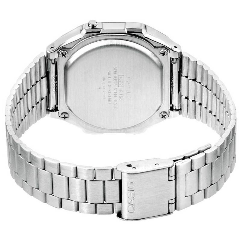 Casio Armbanduhr A168WA-1YES Uhr Kunstharz Edelstahl digital 12h Anzeige - 4971850436713