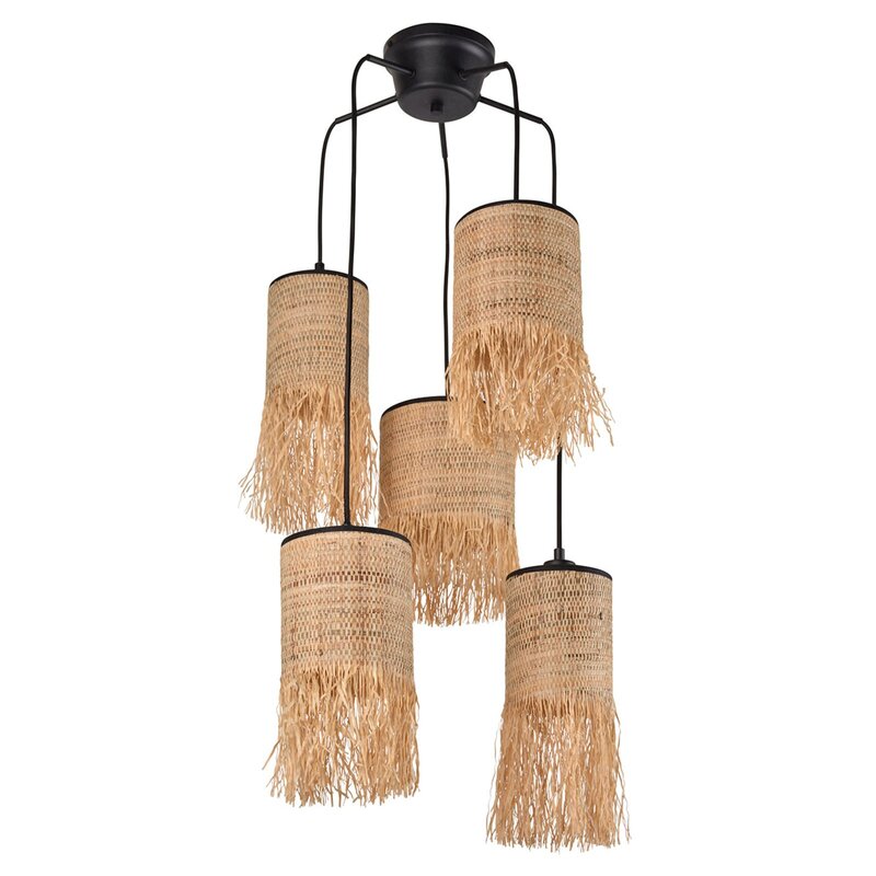 MARKET SET Formentera Hängelampe 5-flammig Rondell Deckenlampe Lampe Leuchte - 3188000771056
