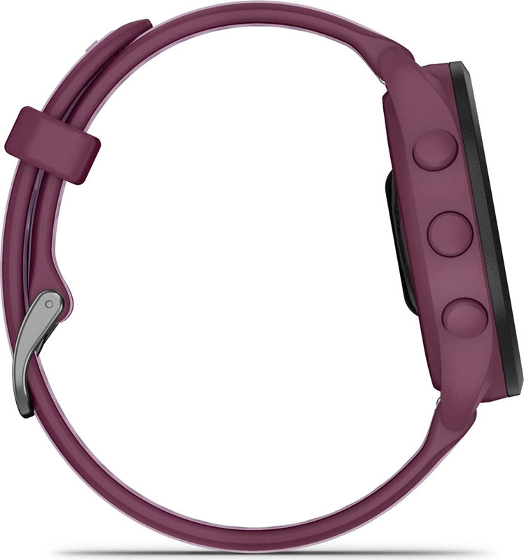 Garmin Smartwatch Uhr Laufuhr FORERUNNER 165 Music AMOLED GPS Musik Lila Onesize - 0753759326647