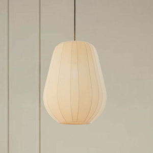 B-Ware Lindby Hängeleuchte Helin beige Ø 30 cm Stoff Deckenlampe Deckenleuchte Lampe