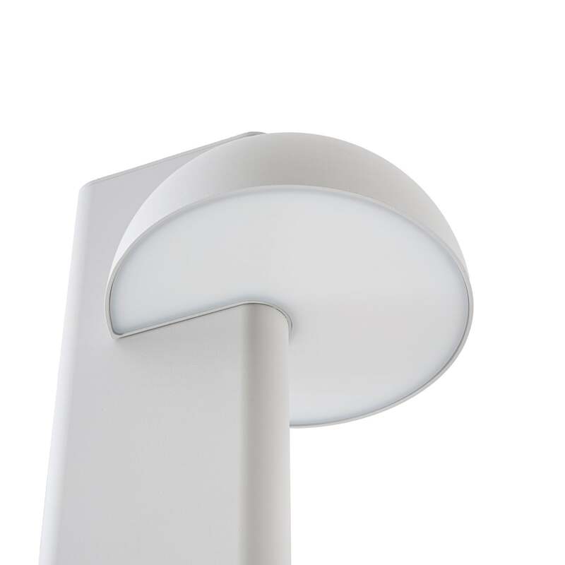 Lucande Außenleuchte Velira LED Gartenlampe 220cm hellgrau IP44 warmweiß 2700lm - 4255830907845