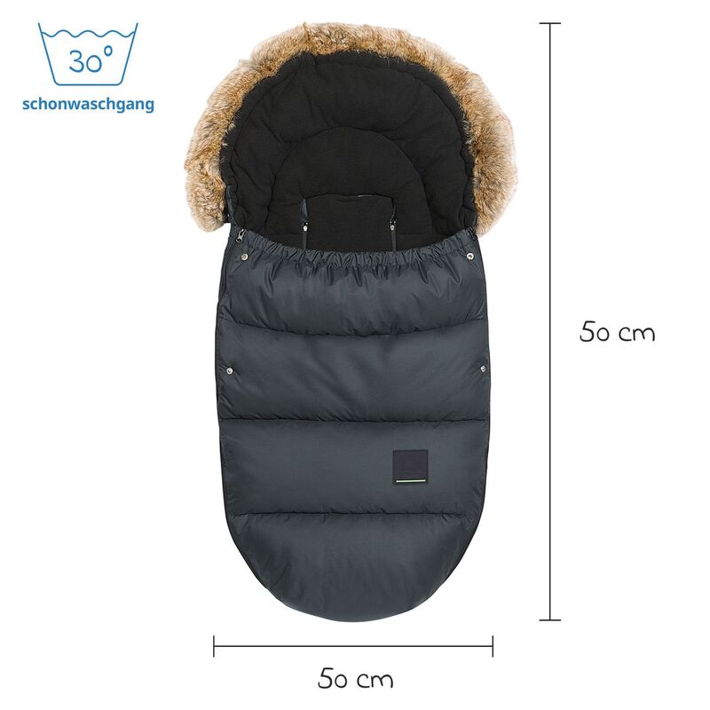 odenwälder Fußsack Babyschlafsack Marlon Kinderwagen anthrazit 24 - 4005226236789