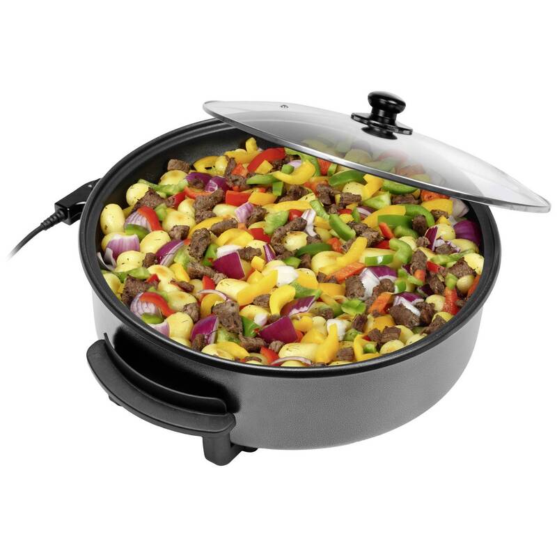 Tristar Multifunktionspfanne PZ-9145 Elektropfanne 1500W Schwarz 40cm 7,5l - 8713016087027