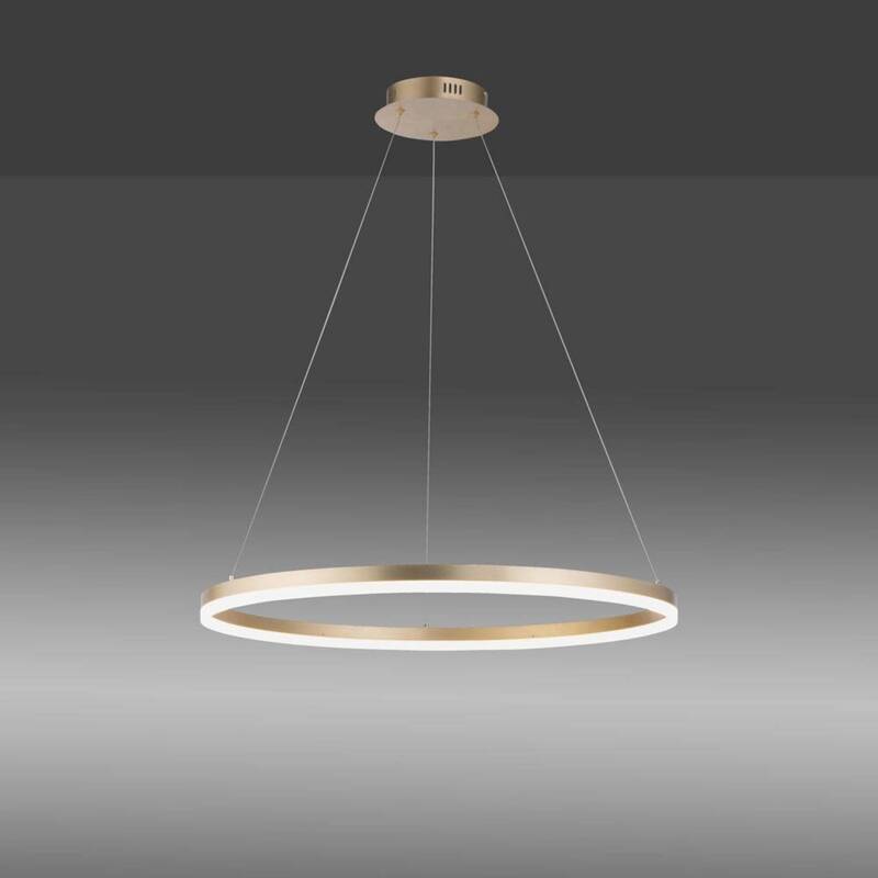Paul Neuhaus Titus Hängelampe Pendelleuchte LED Deckenlampe messing Ø80cm - 4012248362877
