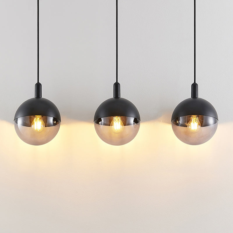 Lucande Dustian Hängeleuchte Deckenlampe Pendelleuchte Deckenlicht 3-flg 90 cm - 4251096580280