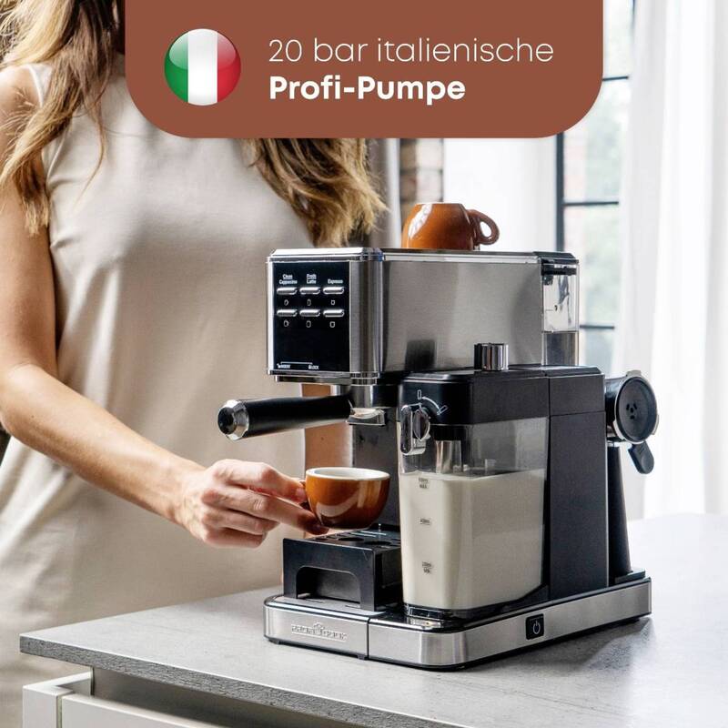 Profi Cook PC-ES-KA 1266 Espressomaschine mit automatischem Milchaufschäumer - 4006160012668