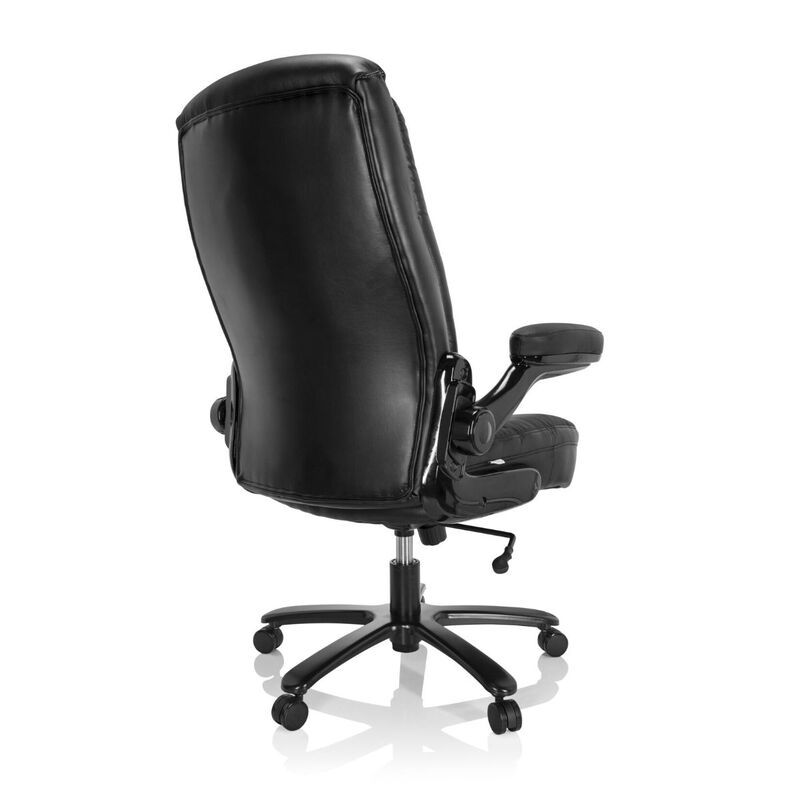 hjh OFFICE XXL Drehstuhl INSTRUCTOR III Leder ergonomisch klappbare Armlehnen - 4064323017509
