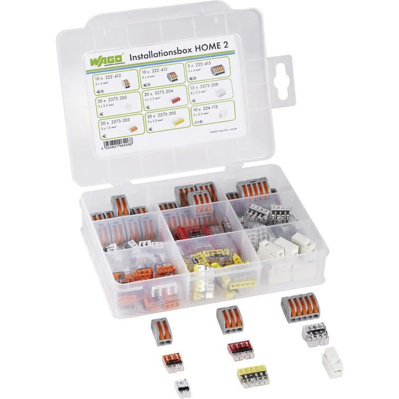 Wago INSTALLATIONSBOX HOME 2 125-teilig Verbindungsklemmen-Sortiment - 4050821430063