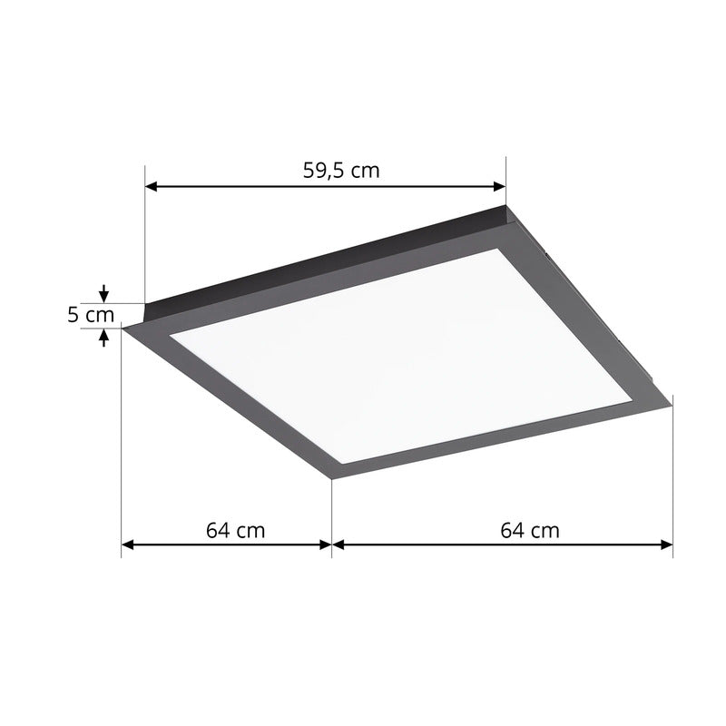 Lucande Smart LED-Deckenlampe Leicy 65 cm RGB CCT dimmbar mit Fernbedienung - 4251911766325