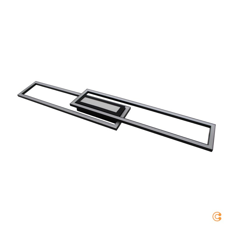 JUST LIGHT ASMIN LED Deckenleuchte Deckenlampe Lampe Warmweiß 45W Schwarz Weiß - 4043689988432