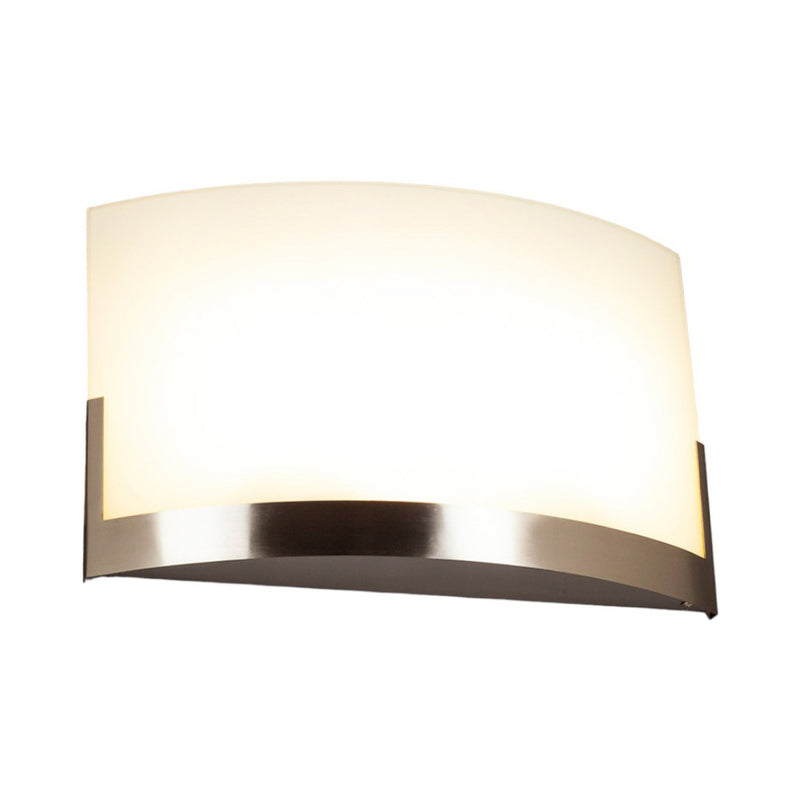 Lindby Wandleuchte Karla LED Wandlampe dimmbar Glas nickel weiß 35cm 2-flammig - 6291105706414