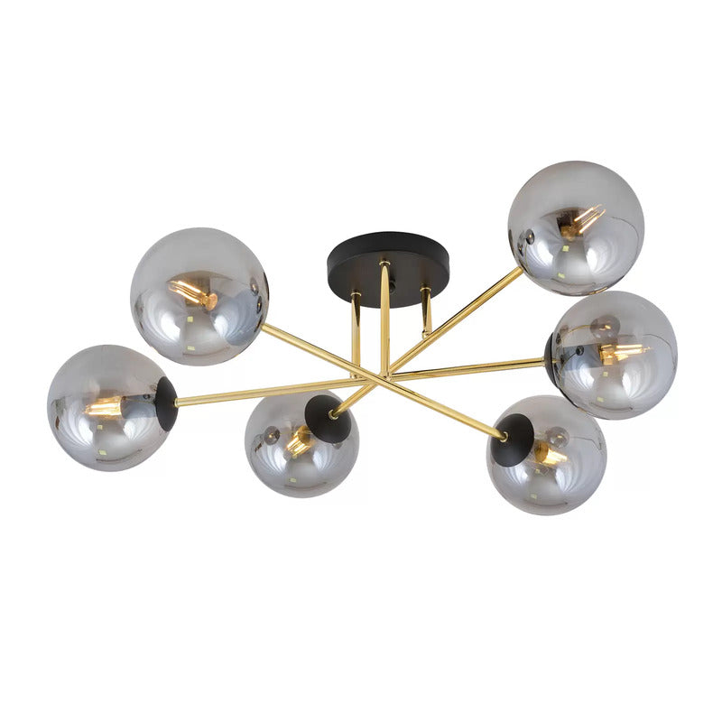 Euluna Deckenleuchte Glassy schwarz/opal Deckenlampe Lampe Licht Leuchte Spot497 - 4251911783575