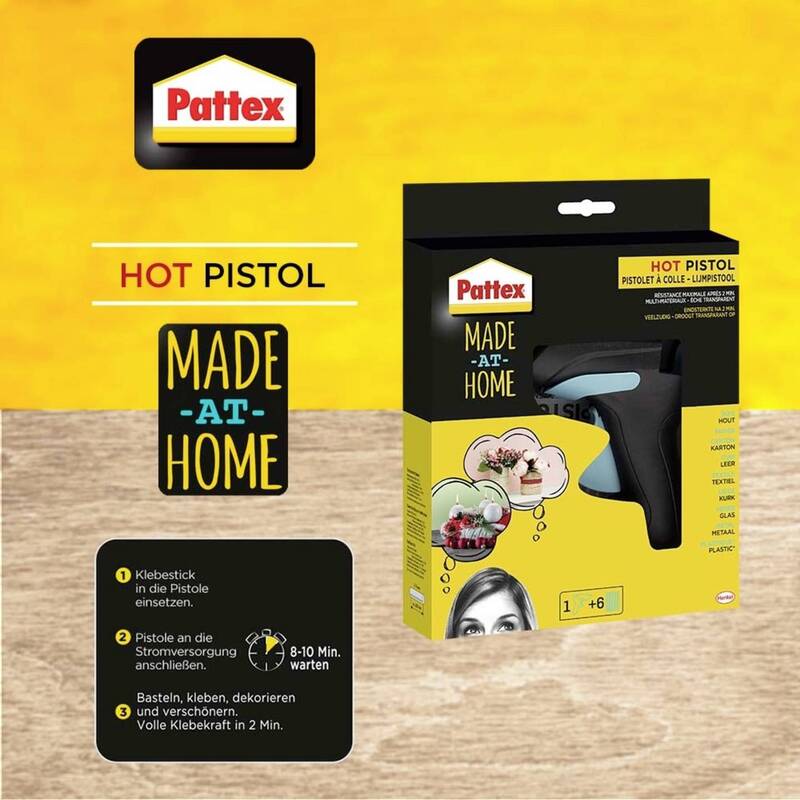 Pattex Heißklebepistole Klebepistole 70W 2 Minuten Aufheizzeit 110-240V 0,42kg - 4015000435666