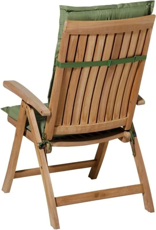 Madison Gartenstuhlauflage Kissen Basic Grün 50x123cm UV-beständig 7cm dick - 8713229077921