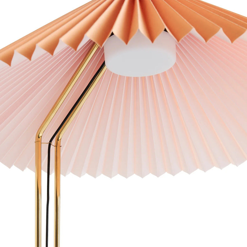 HAY Stehleuchte Stehlampe LED Matin Pfirsich Baumwollschirm Messing modern - 5710441329688