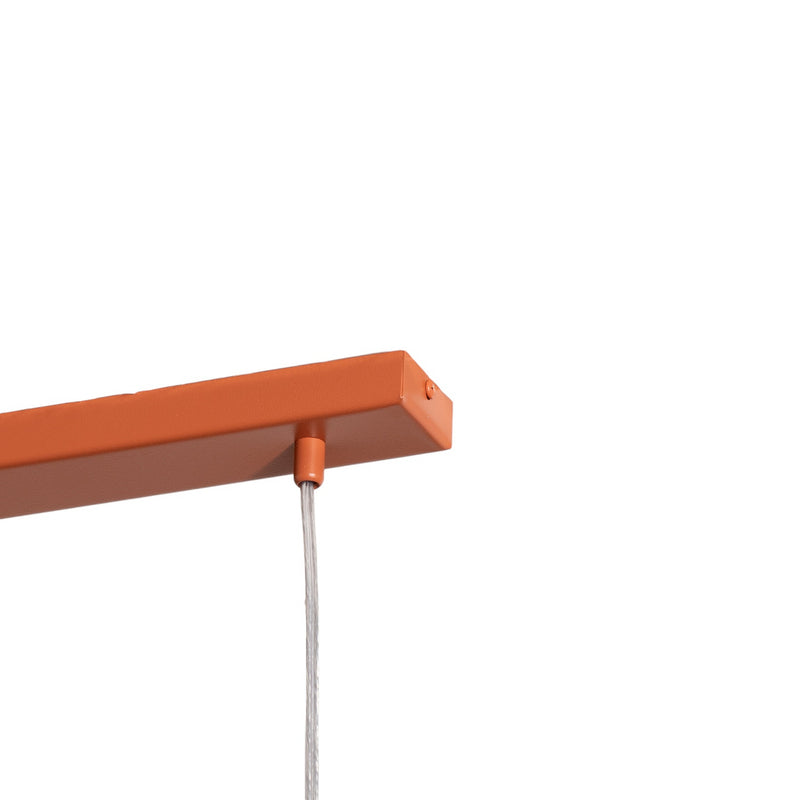 SIGMA Hängeleuchte Rif 2 ziegelrot 2-flammig 42 cm Stahl dimmbar E27 - 5902846810636