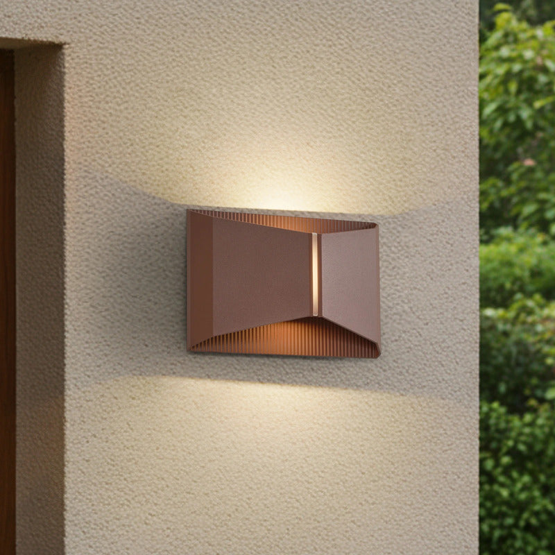 Lindby LED-Außenwandleuchte Anlira braun Up & Down IP65 9W warmweiß 1100lm - 4255830905162
