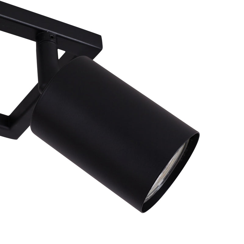 Lindby Deckenstrahler Strahler Bravius schwarz 6-flammig Eisen - 4255830902765