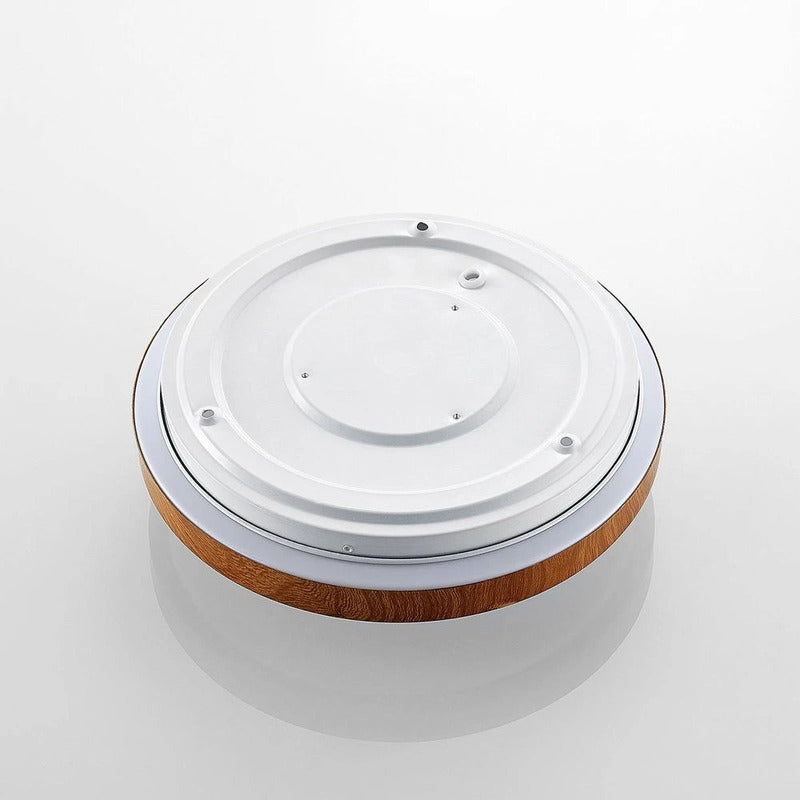 Lindby Deckenleuchte Lampe LED rund Holz hell Weiß Deckenlampe Wohnzimmer Esszim - 4251096581324