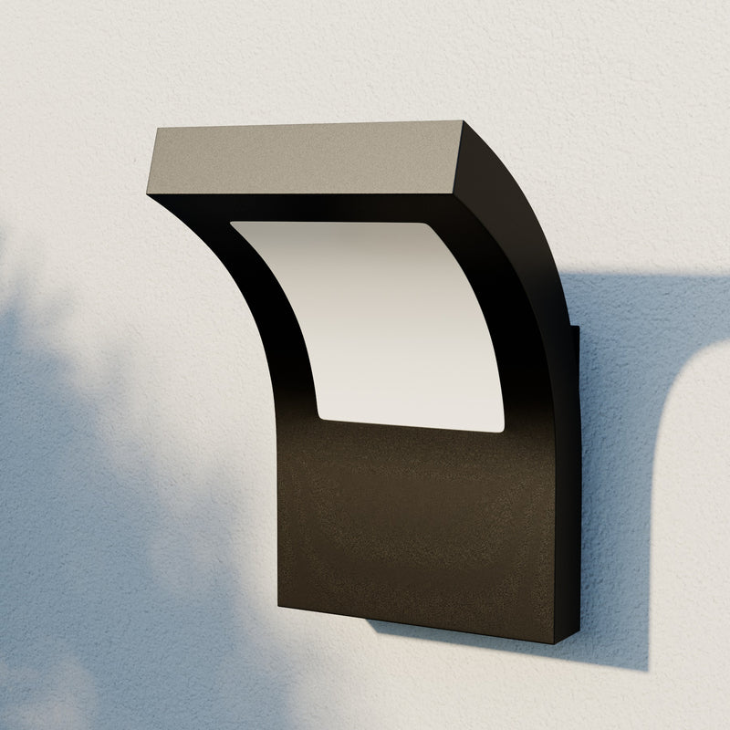 Arcchio Außenwandleuchte Advik Wandleuchte LED IP65 grafitgrau Metall Lampe - 4251096566338