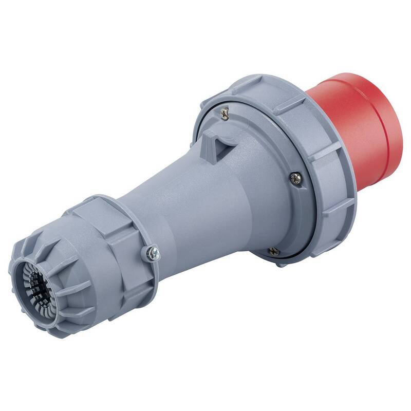 Sygonix CEE Stecker SY-6796256 Industriestecker 5polig Grau Pilotkontakt 2 STÜCK - 4064161474175