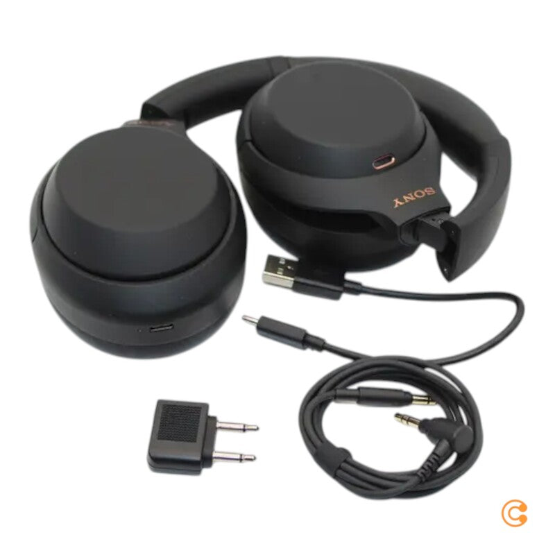 Sony WH-1000XM4 Over Ear Kopfhörer Bluetooth Noise Cancelling Faltbar Schwarz - 4548736112117