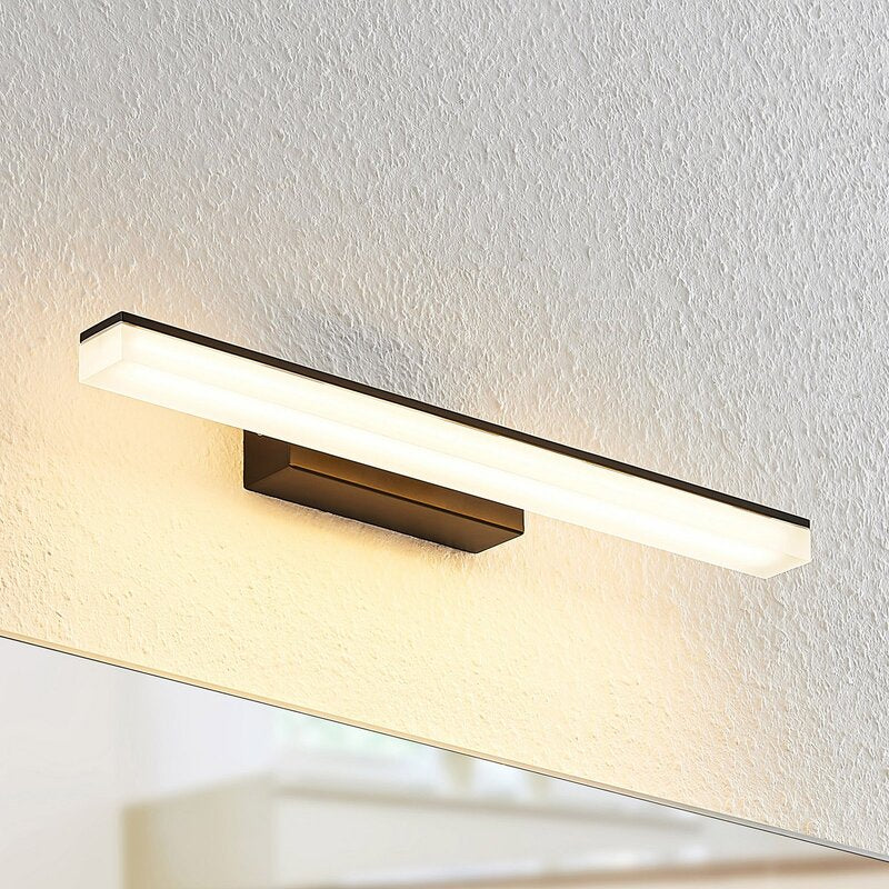 Lucande Wandleuchte Wandlampe LED Leuchte schwarz weiß warmweiß Badezimmer I84 - 4251096597288