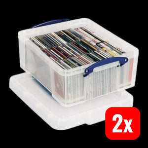B-Ware Really Useful Box 18L Kunststoff Aufbewahrungsbox Transparent 48x39x20 cm