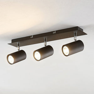 B-Ware Lindby Deckenstrahler Joffrey Deckenleuchte Deckenlampe Schwarz 49cm 3 Flg Gu10
