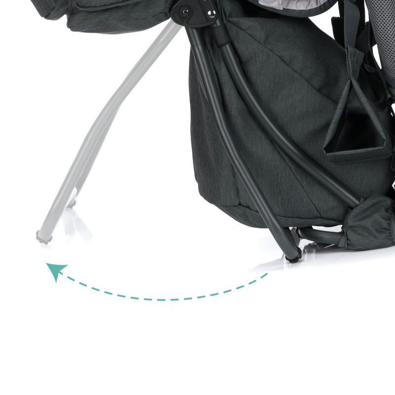 Fillikid Rückentrage Adventure Grau Melange Ergonomische Tragehilfe 20kg - 9120110466310