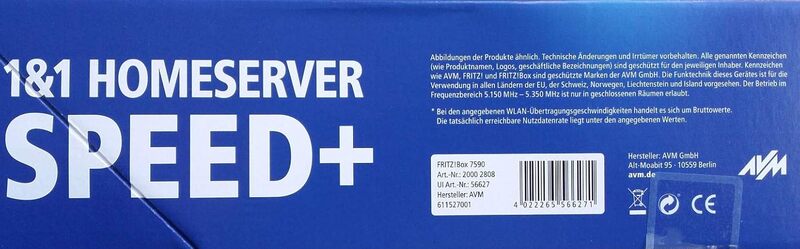 Fritz!Box Router Modem WLAN DECT Server Dualband Homeserver SIEHE TEXT/FOTO - 0721802631581