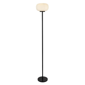 B-Ware Searchlight Stehleuchte Lumina Standlampe Wohnzimmer Glas Schirm Weiß Modern134