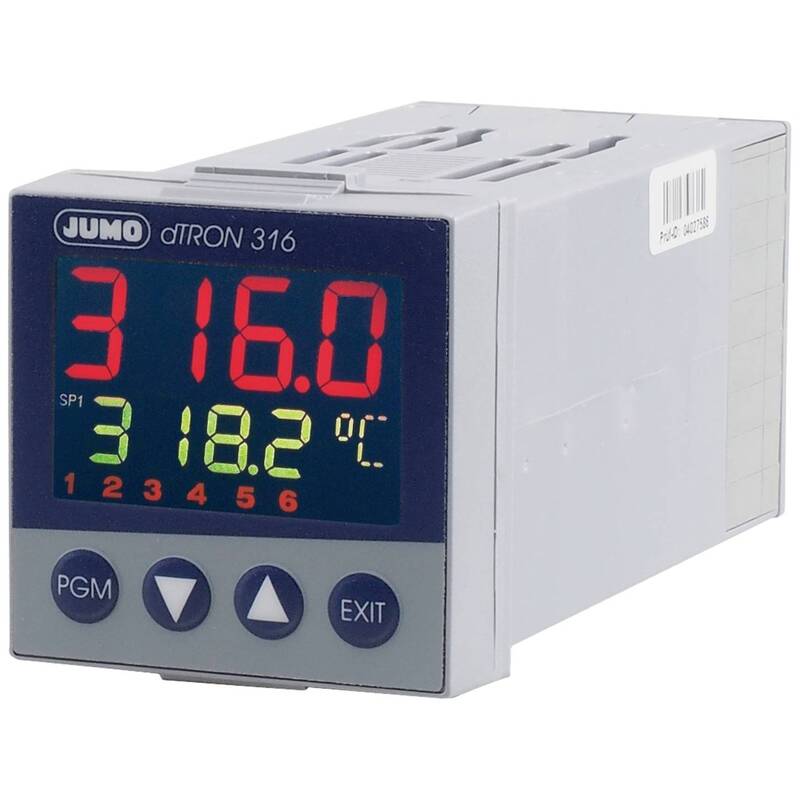 Jumo Kompaktregler 00475033 Temperaturregler 4 Relais AC/DC 20-30V LCD 48x48mm - 4053877002161