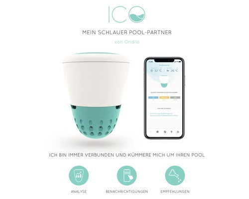 Ondilo Poolsensor ICO Smart Pool Partner mit pH Messgerät und App kompatibel - 3701168000105