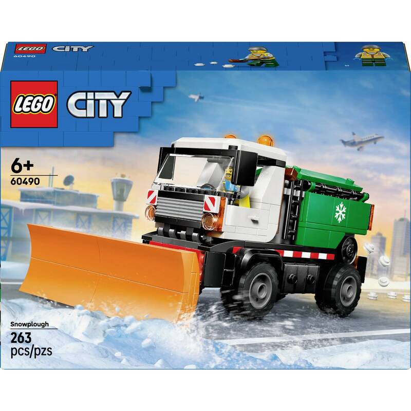 LEGO City Spielzeugauto Schneepflug Bauset Fahrzeug Minifigur Kinder Set - 5702018056592