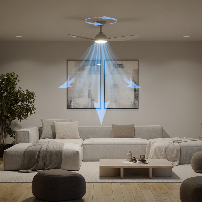 Philips Deckenventilator Fixed Ø132cm weiß CCT Lampe dimmbar mit Fernbedienung - 0000010056411