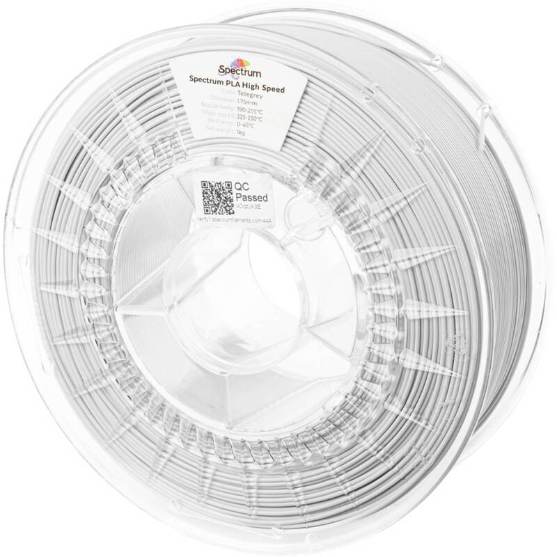 Filament Spectrum Synonym PLA 3D Drucker Material Highspeed Telegrey Premium - 5905991401377