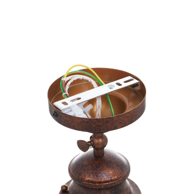 Lindby Deckenleuchte Deckenlampe Louisanne LED rustbraun Ø35cm Leuchte - 4251096527216